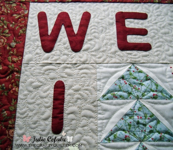 Welcome Winter Wallhanging at The Crafty Quilter