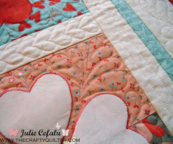 Flirtatious Quilting Detail at The Crafty Quilter