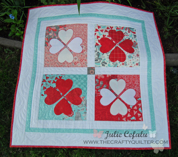 Flirtatious Hearts by Julie Cefalu of The Crafty Quilter