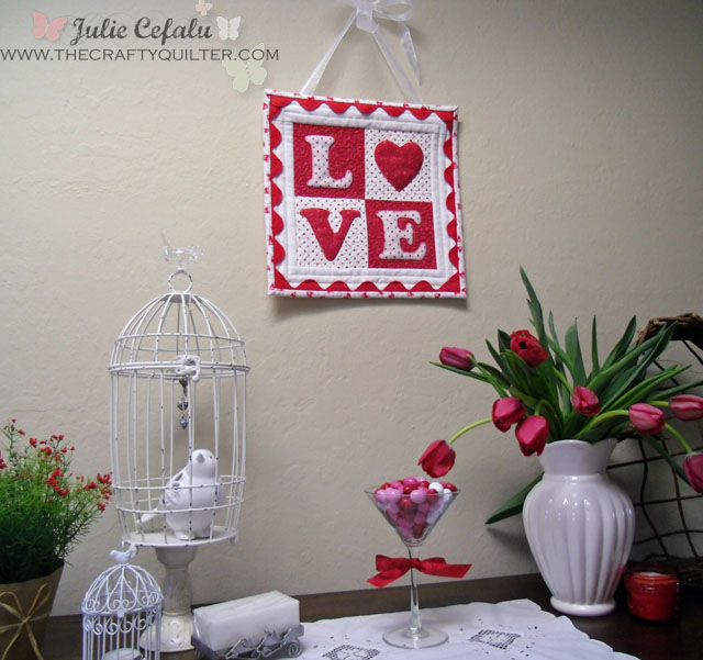Love Letters Mini Quilt at The Crafty Quilter