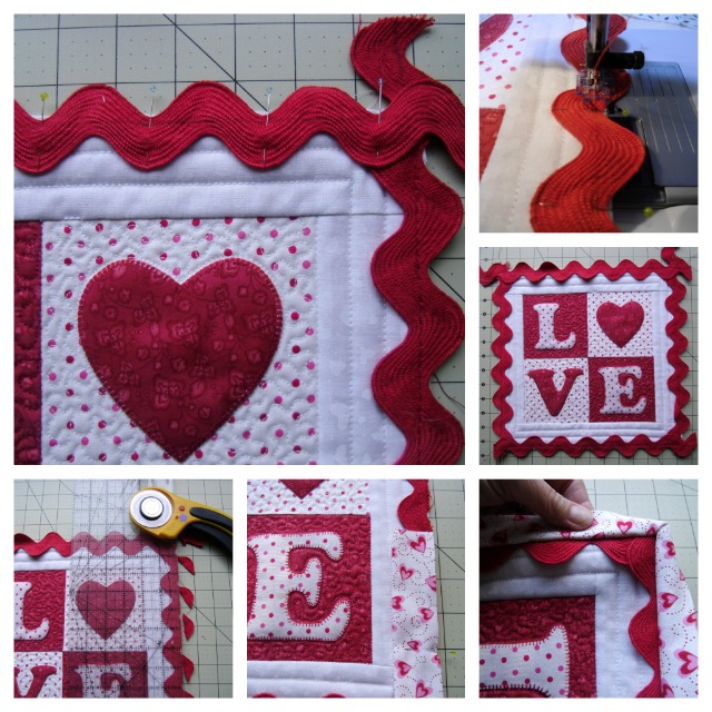 How to add ric rak to your quilt edges @ The Crafty Quilter