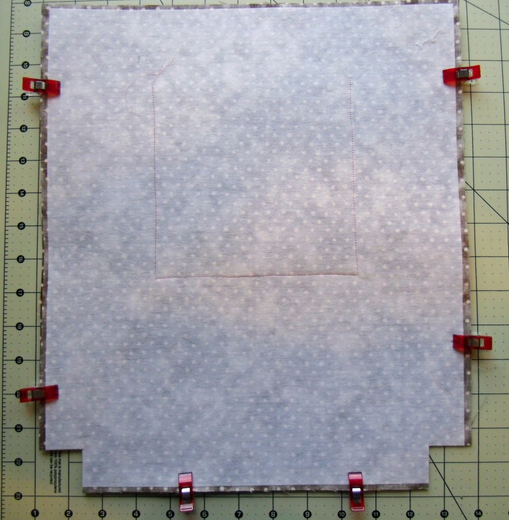 bag lining sewn together