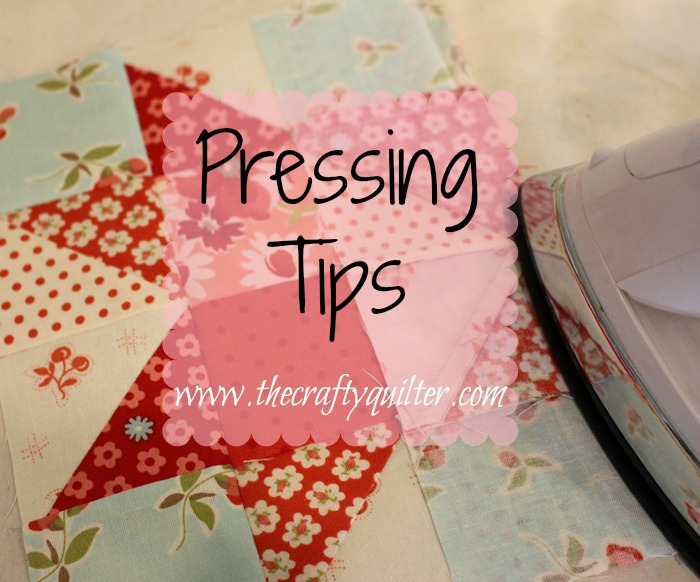 Check out these pressing tips for quilters. The key to getting seams to lay flat and is good pressing!