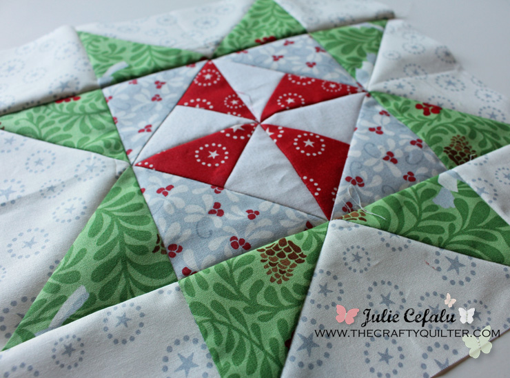 Christmas Pinwheel Star Block @ The Crafty Quilter