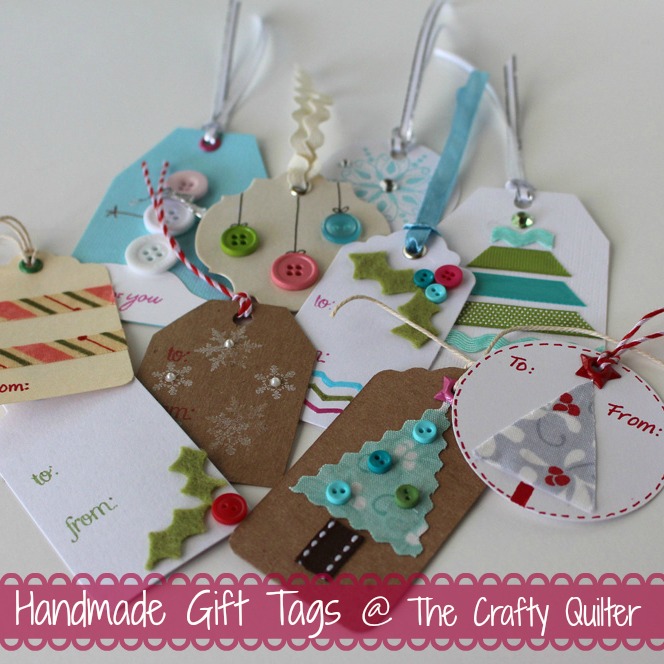 Handmade Holiday Gift Tags @ The Crafty Quilter