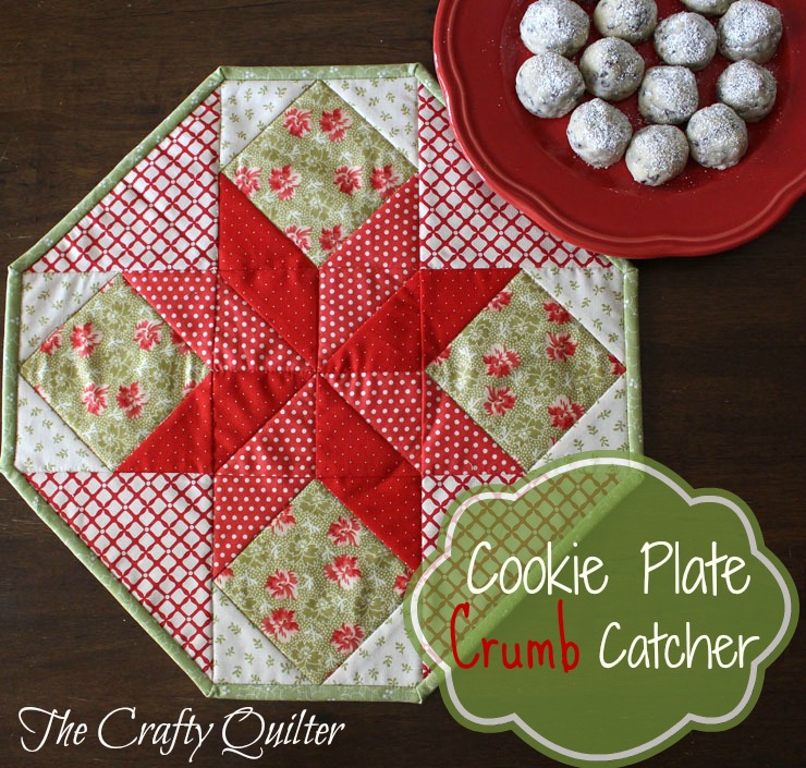 Cookie Plate Crumb Catcher, Tutorial @ The Crafty Quilter