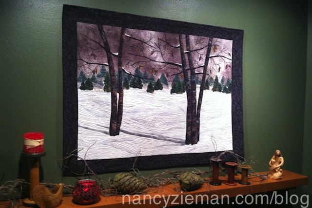 Designing a Winter Landscape Quilt by Nancy Zieman