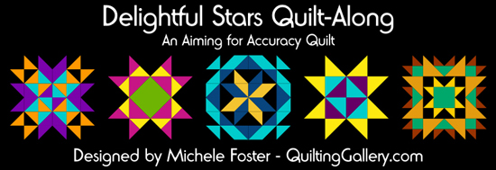delightful-stars-quilt along @ The Quilting Gallery