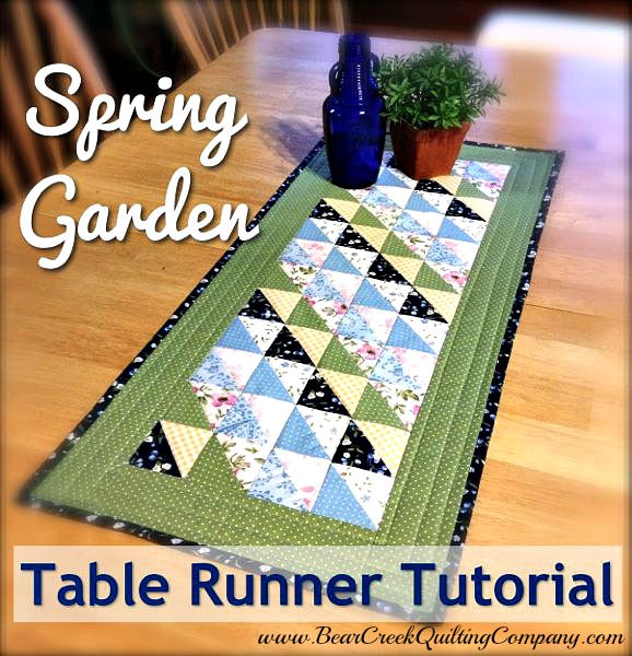 Spring Garden Table Runner