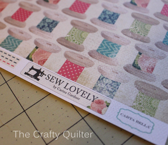 Sew Lovely cardstock designed by Carina Gardner for Carta Bella Paper