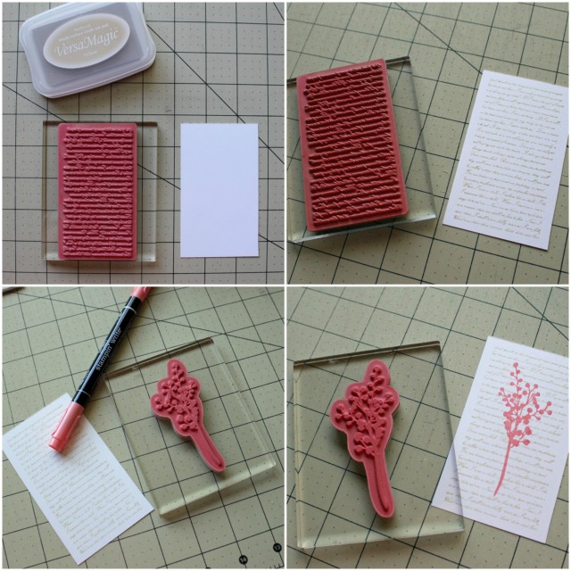 How to dry emboss cardstock @ The Crafty Quilter.  Botanical card made by Julie Cefalu