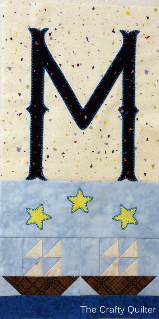 Letter M, TQS 2014 BOM @ The Crafty Quilter