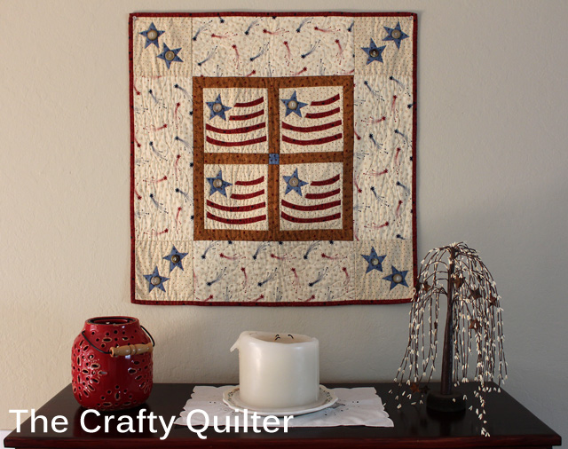 Americana Flag Wall Hanging @ The Crafty Quilter