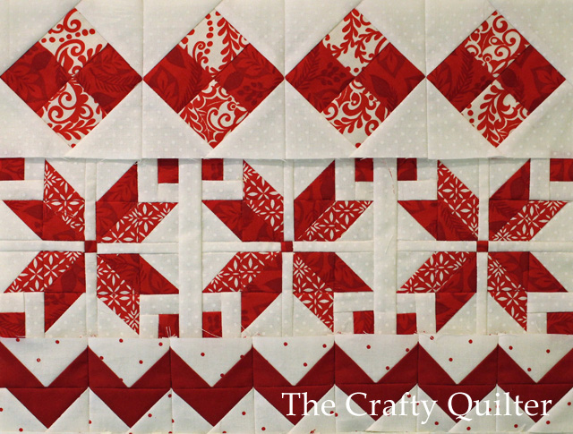 Nordic Mini QAL, Row1,2 and 3 @ The Crafty Quilter