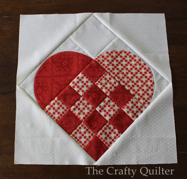 Nordic Heart quilt block @ The Crafty Quilter