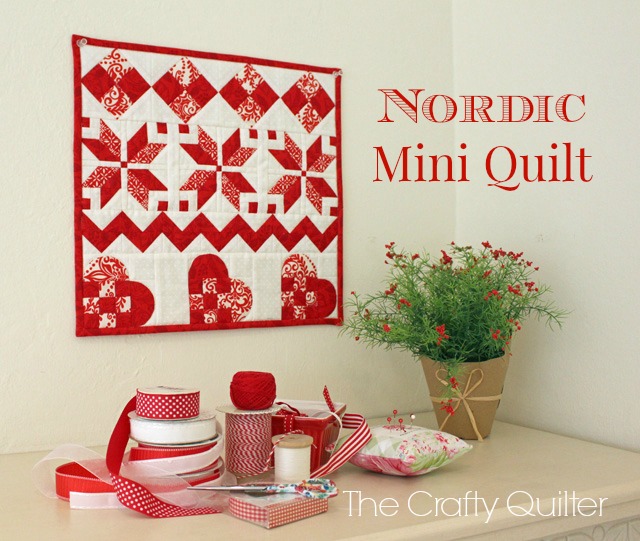 Nordic Mini Quilt by Julie Cefalu @ The Crafty Quilter