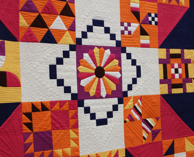 Quilting Detail of "Moccasin" by Anne Marie Chany
