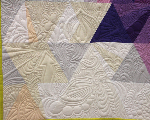 Quilting detail of "Tessellation 3" by Nydia Kehnle
