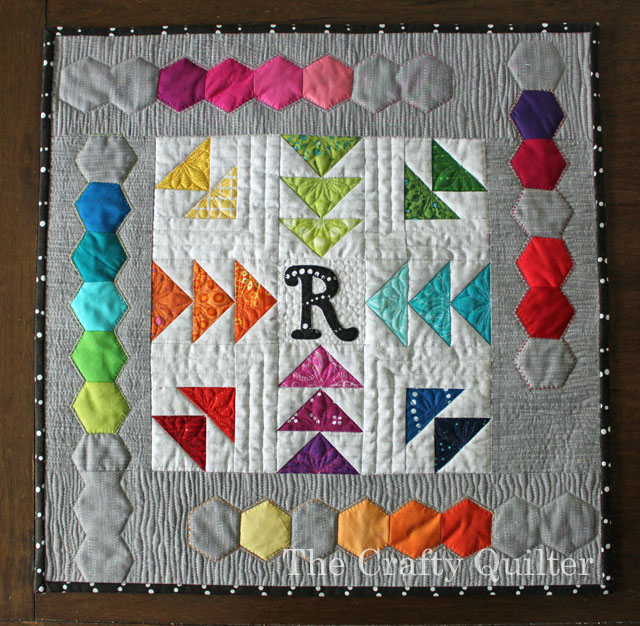 Rainbow Mini Quilt made by Julie Cefalu