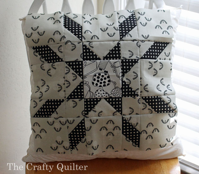 Star Crossed pillow by Julie Cefalu @ The Crafty Quilter