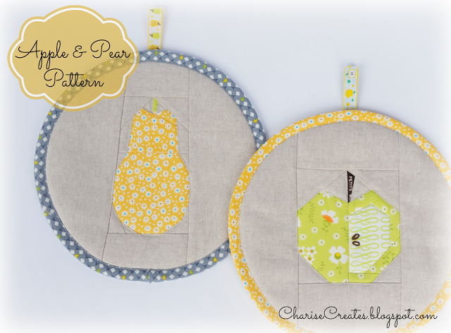 Apple & Pear Foundation Paper Piecing Pattern @ Charise Creates