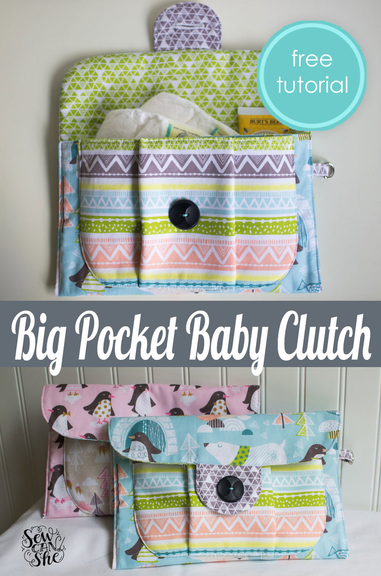 Big Pocket Baby Clutch
