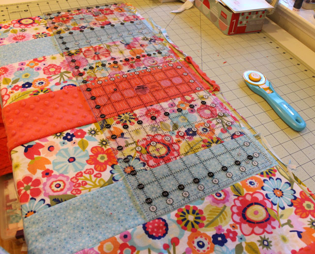 Soft & Striped Baby Quilt Tutorial @ The Crafty Quilter