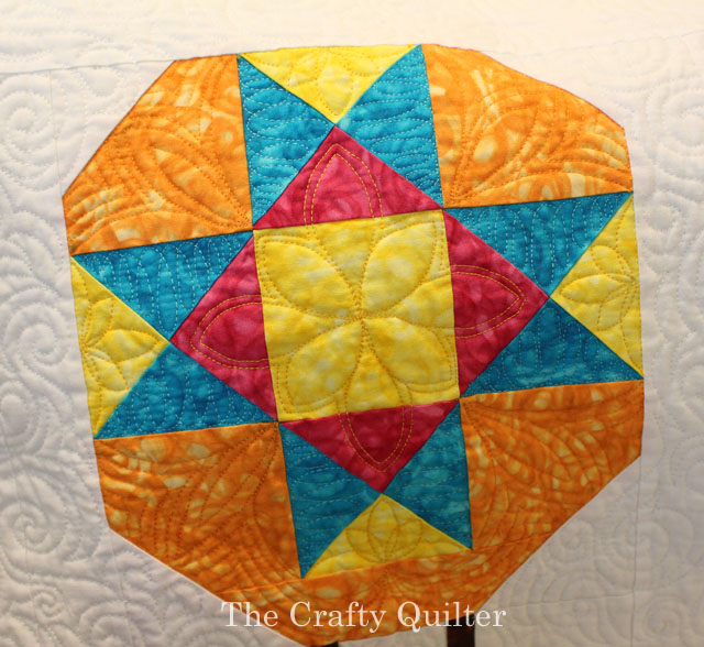 "Watch Out for Those Geese!" designed and quilted by Julie Cefalu for the Jaftex Blog Hop