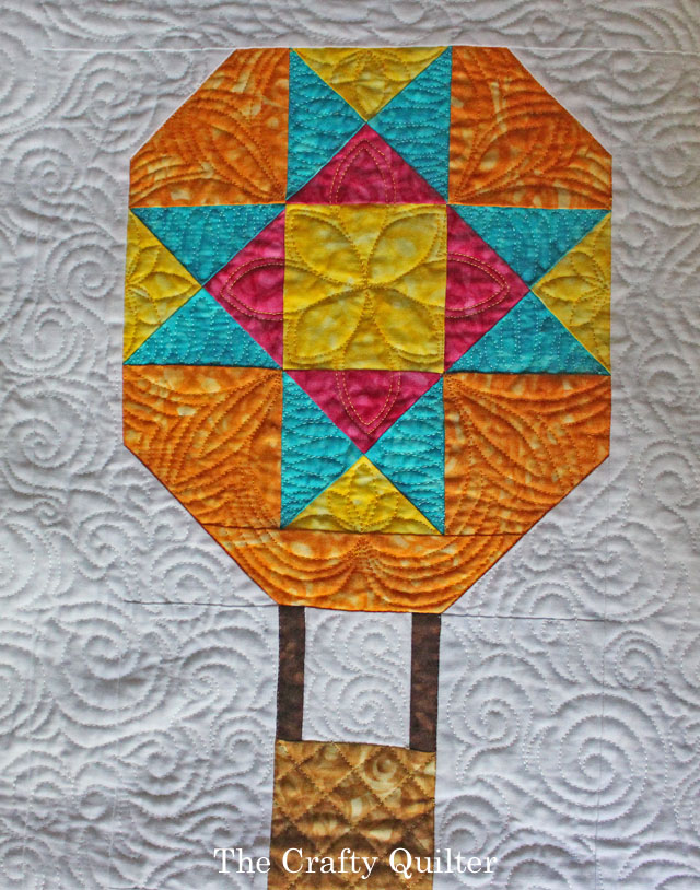 "Watch Out for Those Geese!" designed and quilted by Julie Cefalu for the Jaftex Blog Hop