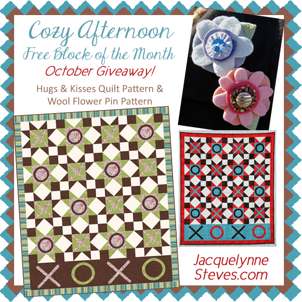 Giveaway for October- Cozy Afternoon Free BOM