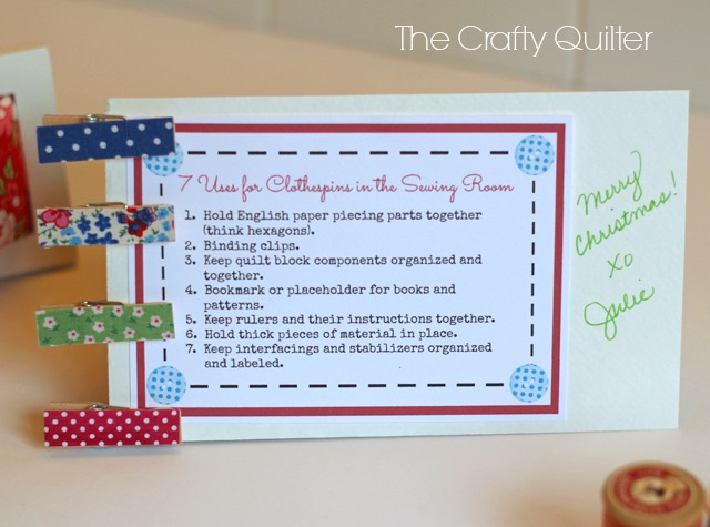 Fabric Covered Clothespin Tutorial @ The Crafty Quilter