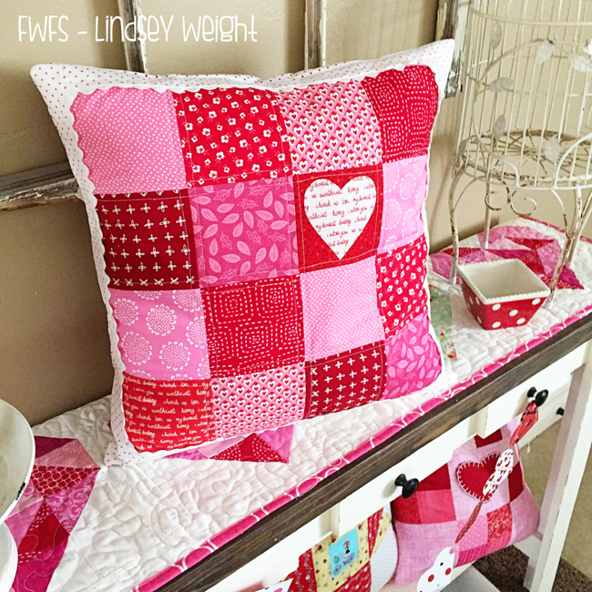 Valentine Pillow @ Fort Worth Fabric Studio