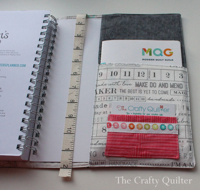 Zippy Quilter's Planner Cover made by Julie Cefalu