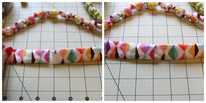 Fabric Covered Bead Necklace Tutorial @ The Crafty Quilter