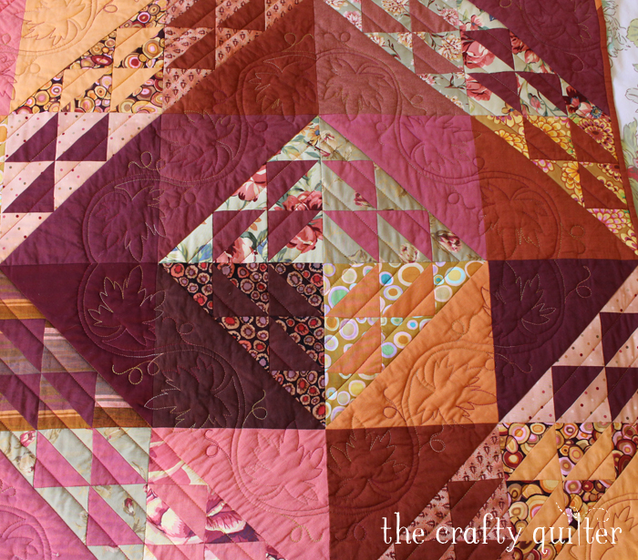 Autumn Reflections quilt designed & made by Julie Cefalu @ The Crafty Quilter
