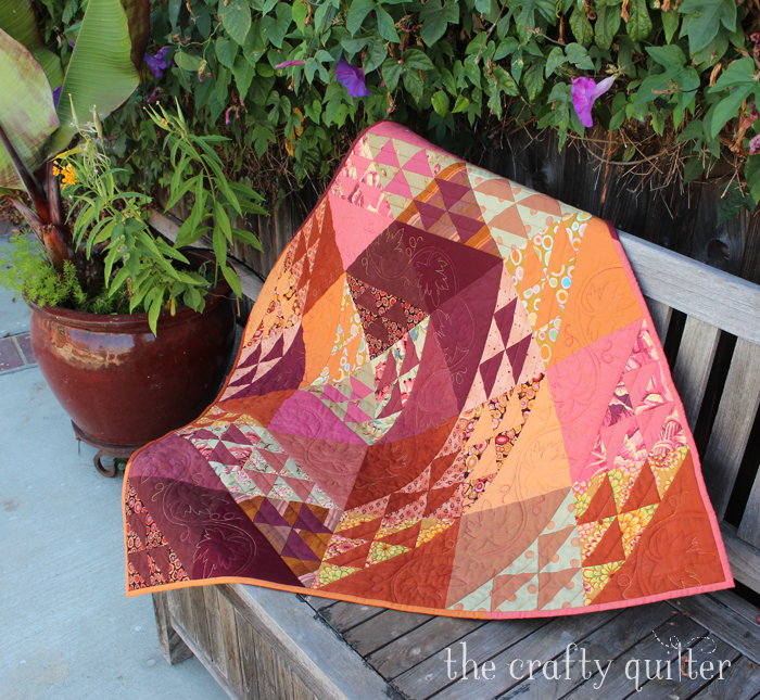 Autumn Reflections quilt designed & made by Julie Cefalu @ The Crafty Quilter