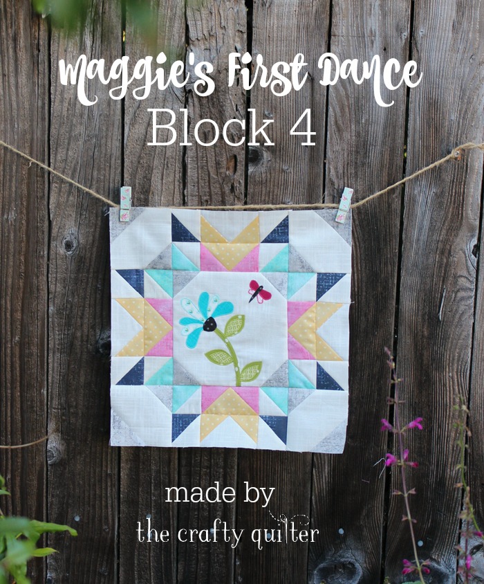 Maggie's First Dance, Block #4, made by Julie Cefalu @ The Crafty Quilter