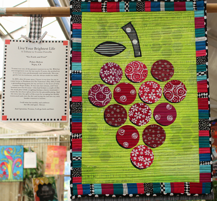 Quilting in the Garden, 2016, pictures taken by Julie Cefalu at The Crafty Quilter