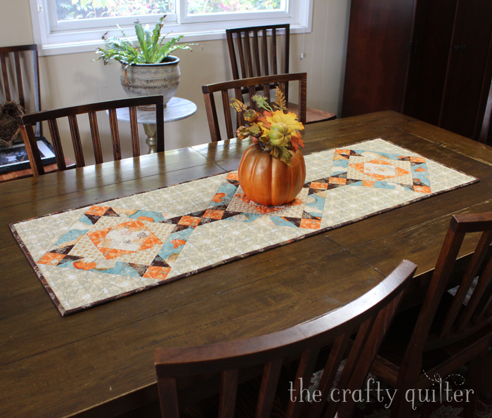 Fall Inspiration @ The Crafty Quilter includes this fall table runner tutorial