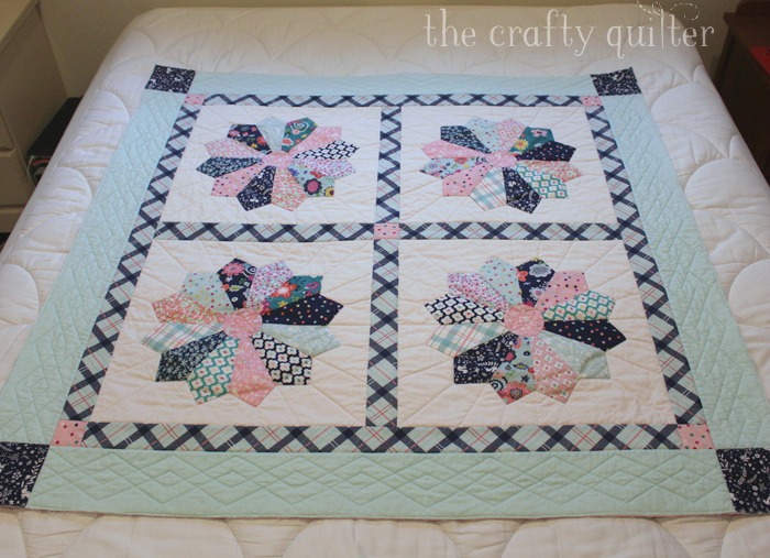 Enchanted Dresden Baby Quilt by Julie Cefalu at The Crafty Quilter for the Enchanted Blog Tour