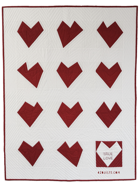 True Love Quilt made by Jennifer at 42 Quilts