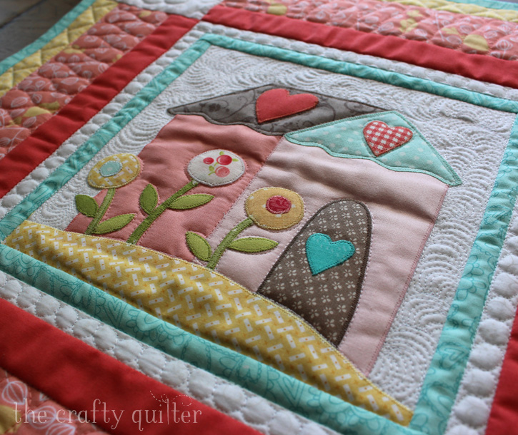 Jacquelynne Steves' "I Love Home" FREE BOM, Month 1, made by Julie Cefalu @ The Crafty Quilter