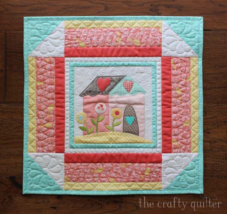 I Love Home BOM by Jacquelynne Steves; interpreted as Four Seasons Mini Quilts by Julie Cefalu @ The Crafty Quilter