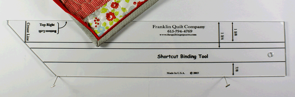 Shortcut Binding Tool from the Franklin Quilt Company