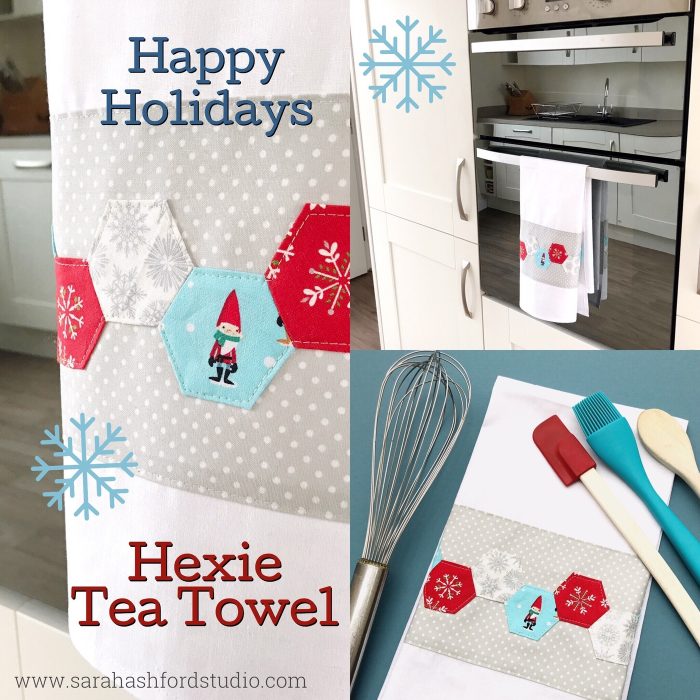 Hexie Tea Towel Tutorial by Sarah Ashford for Polkadot Chair