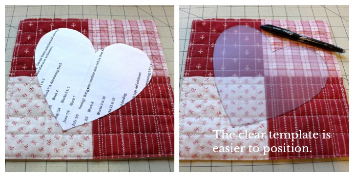 Quilted Heart Tutorial @ The Crafty Quilter includes a printable template for two heart sizes. This is a quick and easy project to add a charming touch to your decor and it makes a great gift!