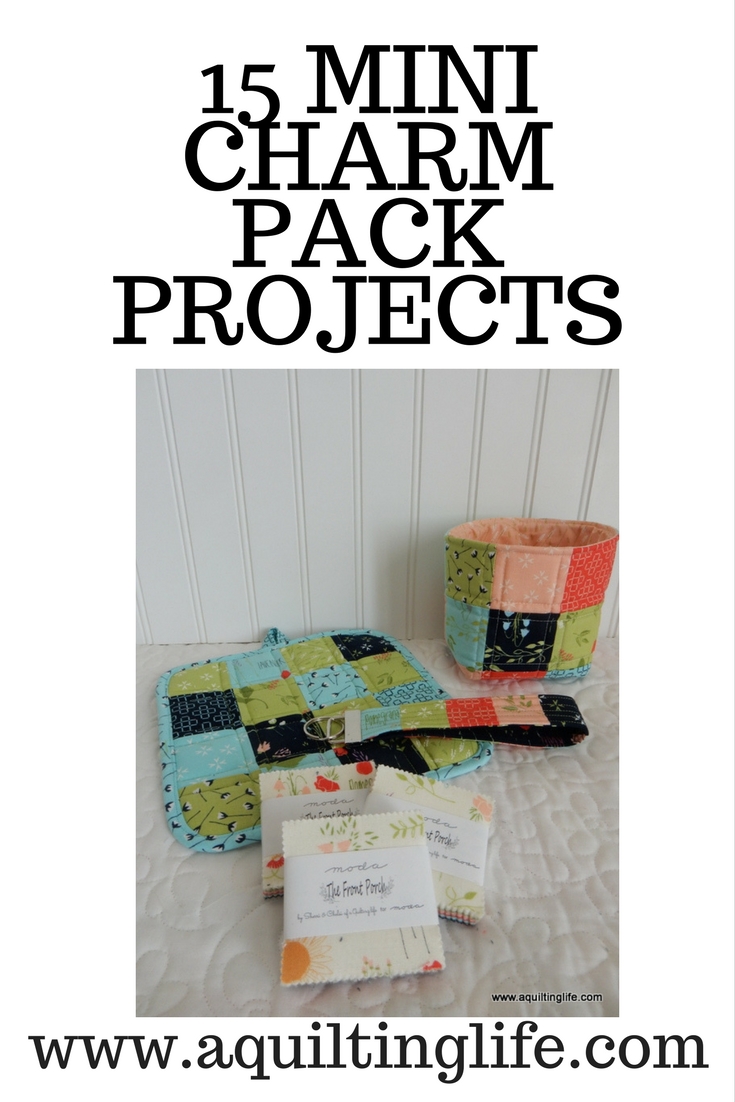 15 Mini Charm Pack Projects @ A Quilting Life