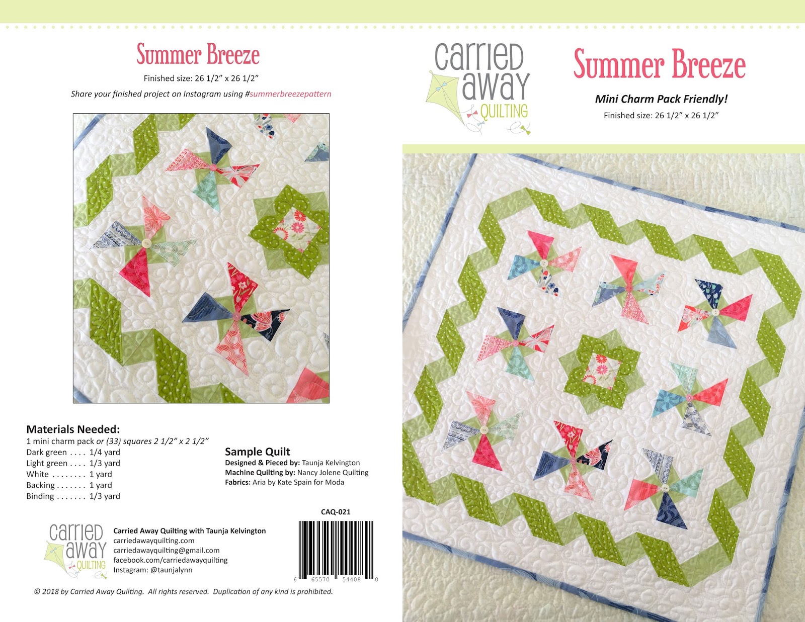Summer Breeze by Carried Away Quilting