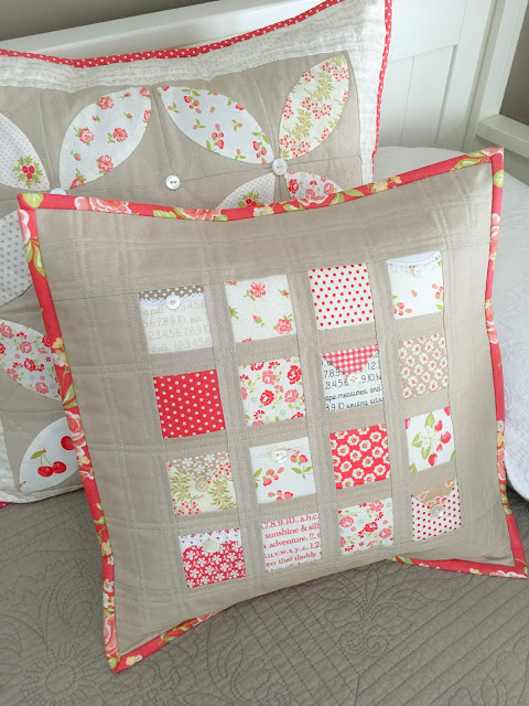 Love Notes Pillow Tutorial by Taunja at Carried Away Quilting