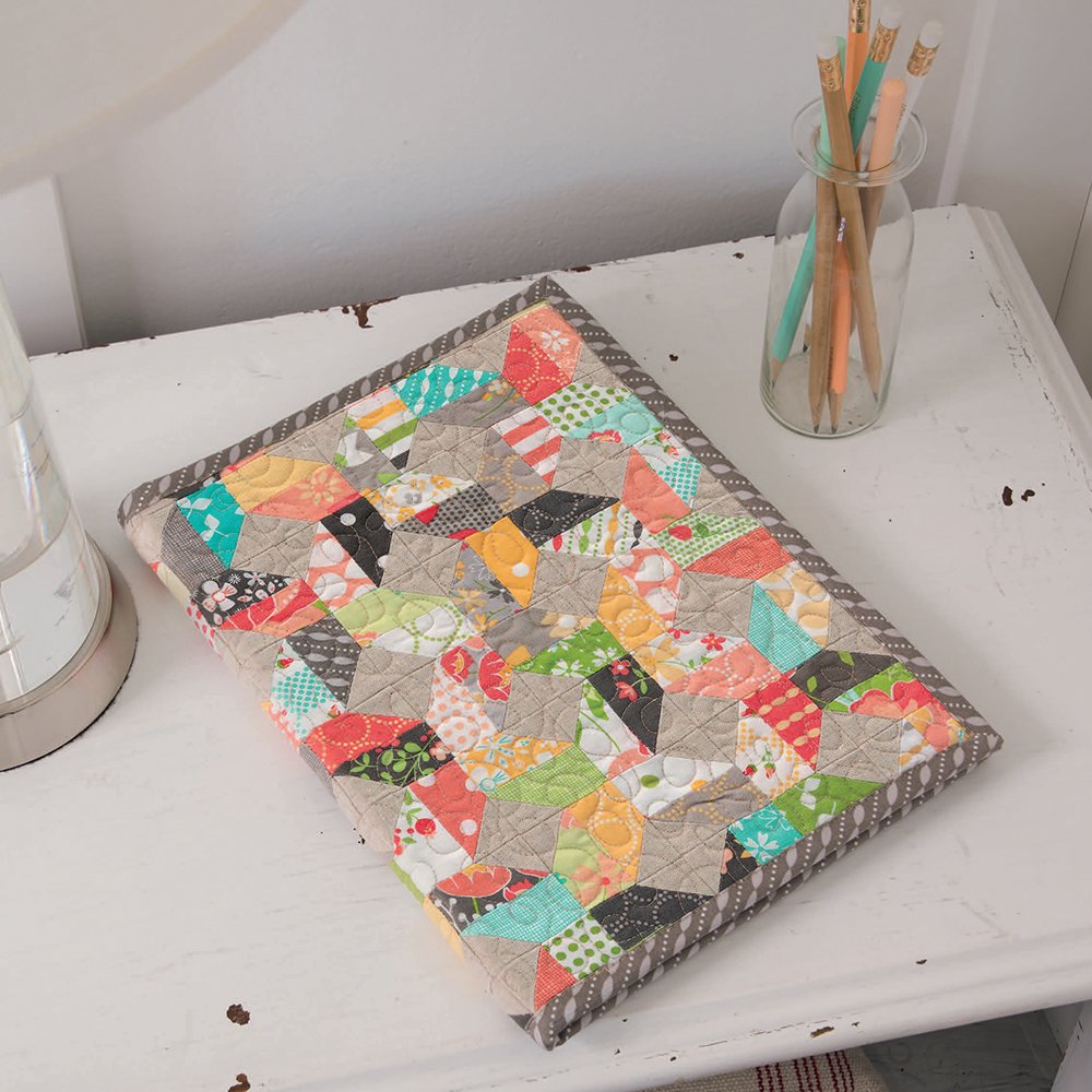Charming Journal Cover by Corey Yoder for the book, Mini Charm Quilts
